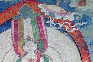 「はるかなる憧憬チベット」より　河口慧海の請来品「白傘蓋仏母像」